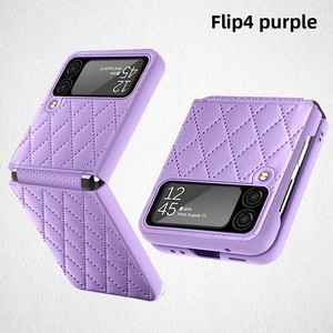 เคสโทรศัพท์ลายเพชรสำหรับ Samsung Galaxy Z Flip ลด 60% เคสโทรศัพท์พับได้ สีพื้น TPU ป้องกันบานพับ - Product Image 1