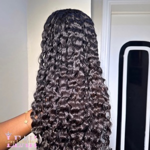 Sourced From One Single Donor 100% Unprocessed Human Hair Pre-plucked Small Knot HD Lace Frontal Loose Wave <strong>Wig</strong> for Party - Product Image 3