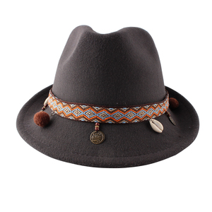 Thời trang Người Anh len bóng liên bang phụ nữ <span class=keywords><strong>hat</strong></span> Jazz mùa thu và mùa đông đơn giản len Top <span class=keywords><strong>hat</strong></span> tùy biến - Product Image 1