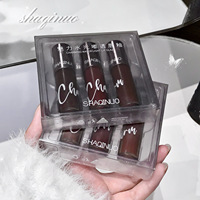SHAQINUO brillant brillant à lèvres brillant brillant à lèvres hydratant non collant longue durée lisse miroitant liquide rouge à lèvres