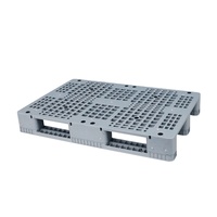 NEXARA PP Recycle Material 1200*800*160mm Grid Surface Three Runner Euro Plastic Palette for Warehouse