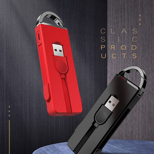 Câble USB 3 en 1 Type C Micro Câble de charge pour <span class=keywords><strong>iPhone</strong></span> X 8 7 6 <span class=keywords><strong>Plus</strong></span> iPad Air Porte-clés Câble de charge caché pour Xiaomi - Product Image 4