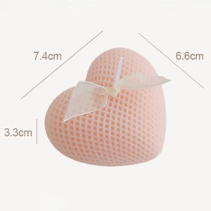 Bougie en forme de cœur à texture tissée, sans fumée, romantique, pour la Saint-Valentin, cadeau de mariage, décoration d'intérieur, ornement, vente <span class=keywords><strong>chaude</strong></span> - Product Image 6