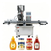 Machine de remplissage de sauces à pompe rotative à tête unique entièrement en acier inoxydable 304 pour mayonnaise, sauce au bœuf, miel, confiture et remplissage de bouteilles