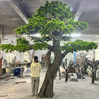 Arbre artificiel en cèdre personnalisé, directement de l'usine, OEM & ODM, Podocarpus, grand format, pour extérieur et intérieur, type bonsaï, pin