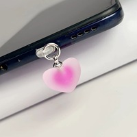 Cache-poussière USB-C Gradient Love pour port de charge Type-C, protection anti-poussière pour iPhone