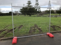 Australischer Temporärer Zaun 1,8m X 2m Tragbares Temporäres Zaunpanel und Füße für Baustellen-Temporärabsperrung