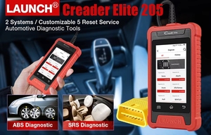 Escáner de Diagnóstico Automotriz CRE205 para Sistemas ABS/SRS, Escáner de Motor <span class=keywords><strong>Profesional</strong></span> con Actualización Gratuita - Product Image 2