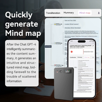 Traducteur intelligent avec transcription vocale par IA, résumé de réunion, traduction par carte mentale IA, ChatGPT 5/4.5 Gemini 3 Pro, écran TFT de 2,4 pouces