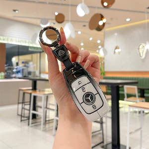 Funda de Silicona y Aleación de Zinc para Llaves de Coche Mercedes Benz <span class=keywords><strong>Maybach</strong></span>, Nuevas C200L C260L S400L S450L CLASS, con Anillo para Llaves - Product Image 6