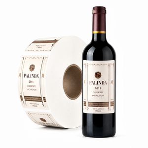 Etiqueta de Papel para Botellas de Vino con Diseño Personalizado, Impresión con Proceso UV Localizado, Etiqueta con Relieve Esculpido - Product Image 2