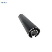 Profilés en aluminium anodisé noir ALU pour portes et fenêtres, revêtement en poudre, service de pliage et de découpe, marché nigérian