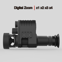 Clip tactique sur la portée de vision nocturne infrarouge thermique M4 3.7v Oem Odm Hd Vision nocturne portée de chasse monoculaire infrarouge 4X 400M