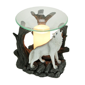 Maßgefertigte Wohnraumdekoration Harz-Neuheit Nachtlicht <span class=keywords><strong>Wolf</strong></span> Duftölbrenner - Product Image 3