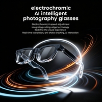 Lunettes intelligentes électrochromiques Google avec caméra d'enregistrement intégrée, pour les voyages et le quotidien, traduction en temps réel, assistant IA Hi-Fi
