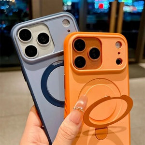 Funda Magnética Antideslizante para Teléfono con Sensación de Piel de Lujo para iPhone 16 15 14 13, Funda para iPhone 17 Pro Max con Soporte - Product Image 3