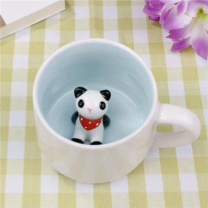 Tazza da Caffè in Ceramica 3D a Sorpresa Panda, Design Animale Cartone Animato Carino, Resistente alle Alte Temperature, Adatta al Microonde, Tazza da <span class=keywords><strong>Latte</strong></span> 8 OZ per Ufficio - Product Image 3