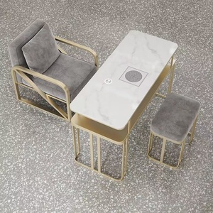 Table de manucure multifonctionnelle moderne de luxe avec plateau en bois et collecteur de poussière pour atelier de technicien en ongles en promotion - Product Image 1