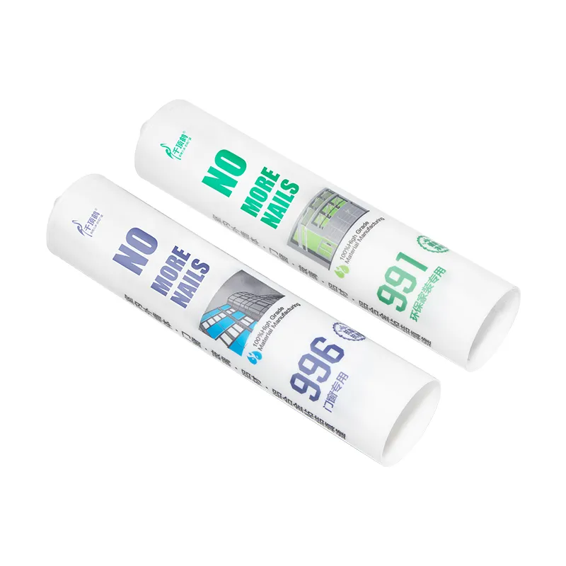 Màu be và trắng móng tay chất lỏng dính kính phân vùng tường Silicone sealant sinh thái thân thiện Nail-Free keo cho tất cả các bề mặt