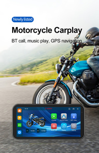Écran Carplay sans fil de 6,25 pouces pour moto, navigateur GPS étanche avec deux caméras HD, TMPS GPS Carplay pour moto - Product Image 2