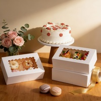 Großhandel Dessertverpackungsbox mit Trennwand Dessertbox mit Fächern für verschiedene Gebäcksorten und Kuchenstücke