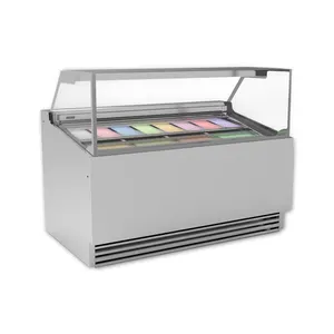 MEHEN MC16 gelato display case dipping refrigerated cabinet display freezer ice cream