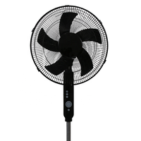 Ventilateur sur pied de 16 pouces avec télécommande, puissant flux d'air, ventilateur électrique sur pied pour le marché africain, usage domestique et commercial