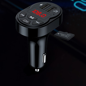 MP3 de coche para reproductor <span class=keywords><strong>Bluetooth</strong></span> FM con transmisor y receptor 12-24V soporte para teléfono - Product Image 3