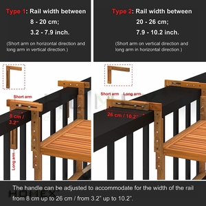 <span class=keywords><strong>Table</strong></span> <span class=keywords><strong>de</strong></span> balcon pliante <span class=keywords><strong>réglable</strong></span> <span class=keywords><strong>Table</strong></span> <span class=keywords><strong>de</strong></span> <span class=keywords><strong>bar</strong></span> en bois pour l'extérieur <span class=keywords><strong>Table</strong></span> <span class=keywords><strong>de</strong></span> pont suspendue - Product Image 6