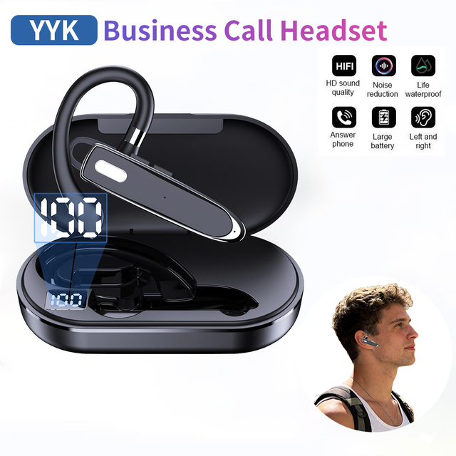 Business High-DefinitionCallDriving Wireless Earphone Hands-Free Headset with Airoha ChipsetIPX-5for Mobile Phone High Capacity