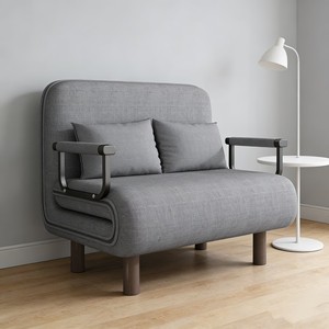 <span class=keywords><strong>Sofá</strong></span> <span class=keywords><strong>Cama</strong></span> Convertible Gris de Doble Pliegue con 5 Posiciones, Sillón <span class=keywords><strong>Cama</strong></span>, Superventas - Product Image 1