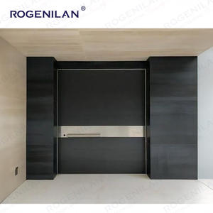 Puertas de Seguridad Metálicas Exteriores Rogenilan Villas, Puerta Principal Pivotante con Múltiples Cerraduras de Placa de <span class=keywords><strong>Roca</strong></span>, para Casas y Hogares - Product Image 3