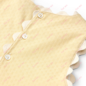 Completi Coordinati Estivi per Sorelle, Senza Maniche con Rac Ric, Set Pannolini per Bambini 100% Cotone con Bottoni Posteriori, Set Abbigliamento per Bambine - Product Image 5