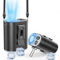 Ventilateur de ceinture portable à refroidissement instantané 12000 tr/min, en métal et plastique, pour voyage et camping, unisexe 2026