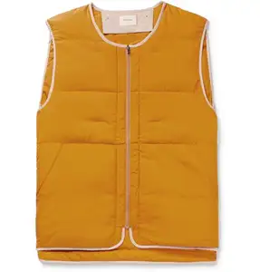 Wholesale OEM custom new products mens Reversible Quilted Shell Down Gilet winter vest