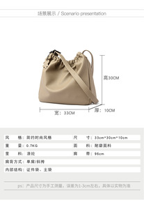 Bolso Tote Casual de Lujo de Alta Calidad para Mujer, Bolsos de Mano de Cuero PU, Bolso de Hombro Grande con Bolsillos Exteriores - Product Image 3