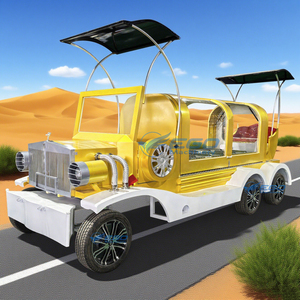 2025 <b>Gold</b> Modern Classic Car Hearse Funeral Car Coffin Car Funeral Car Vintage Horse-Drawn Funeral Car Hearse for Sale - Product Image 5