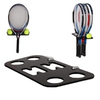 Vente en gros de cadre de présentation de raquettes de tennis en acrylique de luxe personnalisé, support mural pour objets sportifs avec protection UV