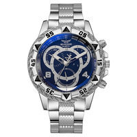 Montre de luxe pour hommes à la mode à grand cadran Montre de poignet à quartz pour hommes d'affaires