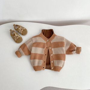 Cardigan tricoté pour nouveau-né, veste en tricot tendance pour bébé, cardigan chaud pour bébé fille, <span class=keywords><strong>pull</strong></span> pour bébé garçon - Product Image 6