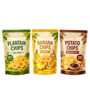 Bolsas de Embalaje Doypack para Alimentos, Bolsas de Plástico Impresas Personalizadas, Bolsas de Papel para Plátanos, Patatas Congeladas y Chips de Plátano - Product Image 1
