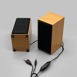 M-010木制音箱立体声系统木制迷你电脑USB 2.0扬声器家用笔记本电脑桌面 - Product Image 3
