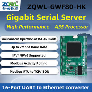 خادم أجهزة تسلسلي مدمج بـ 16 قناة TTL |   جيجابت إيثرنت، 3.3 فولت تيار مستمر، 68×47 ملم |   بوابة إنترنت الأشياء مع دعم مودبس/إم كيو تي تي/ويب سوكيت - Product Image 4
