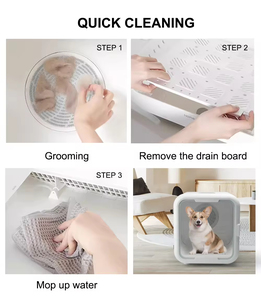 Volledig Automatische Grote Huisdierdroger Badmachine met Vierkante Droger Honden/Katten Verzorgingskammen Waterblazer - Gemaakt van Duurzaam Plastic - Product Image 5