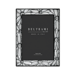 Marco de Fotos Horizontal Beltrami Plateado con Estructura de Madera en Relieve de 1 Color, 999 Argento, Rectangular, Hecho en Italia, Decorativo - Product Image 2