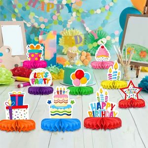 ModernModern Honeycomb Birthday Centerpiece - 3D <b>Party</b> <b>Table</b> Decor for Celebrations - Product Image 1