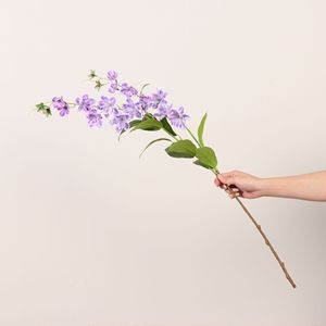 Fleurs artificielles Dream Castle Weeping Molly, rose, blanc laiteux, violet, bleu, tige unique, décoration pour la maison et les mariages - Product Image 4