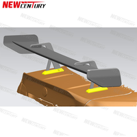 Aileron en fibre de carbone E92, adapté aux BMW M3 E92 2008-2013, aileron arrière modifié en fibre de carbone, diffuseur