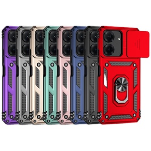 Funda para <span class=keywords><strong>Xiaomi</strong></span> <span class=keywords><strong>Poco</strong></span> X7 <span class=keywords><strong>Pro</strong></span>/Redmi 15T/15T <span class=keywords><strong>Pro</strong></span>/15C con Ventana Deslizante, Anillo de Soporte, Protección Antigolpes, Funda de Lujo para Teléfono Celular - Product Image 1
