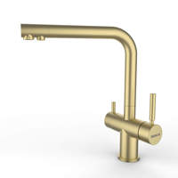 Robinet de cuisine classique anti-rouille en acier inoxydable SUS 304 à 5 voies pour purificateur d'eau (eau pure, eau gazeuse, eau chaude, eau froide et eau glacée) - Pièces de filtre à eau